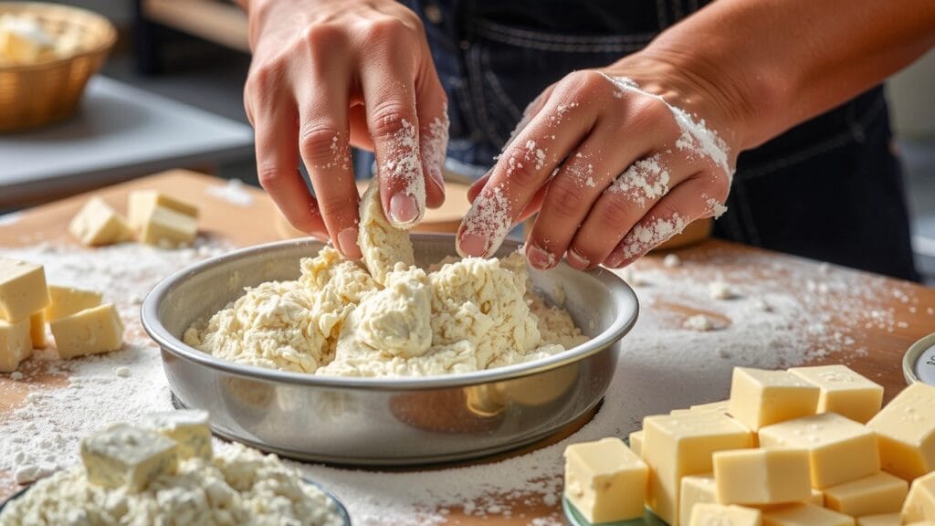"Preparing Crumble Topping