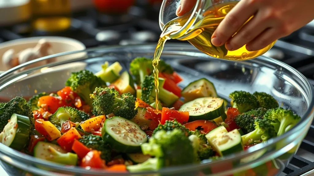 Creamy baked feta cheese pasta with roasted vegetables